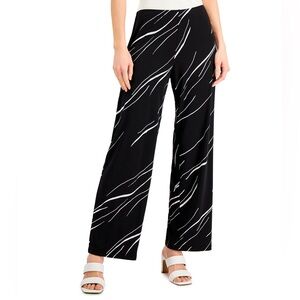 NWT Alfani Wide-Leg Pull-On Knit Pants